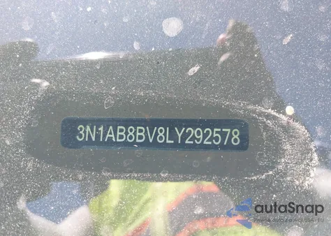 2020 Nissan Sentra S Xtronic Cvt из США, поврежденный, VIN 3N1AB8BV8LY292578